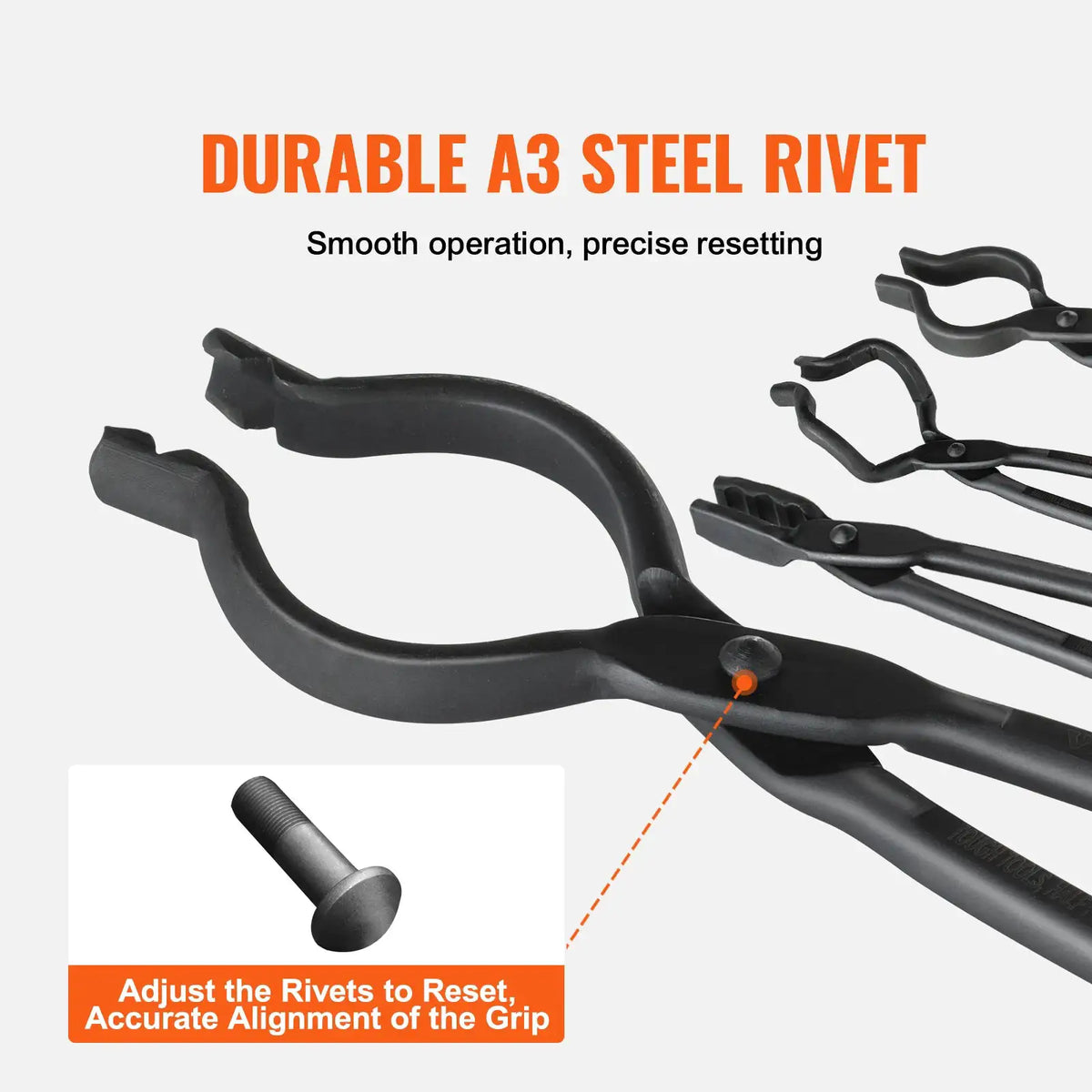 Blacksmith Tongs Set Carbon Steel — product image 6