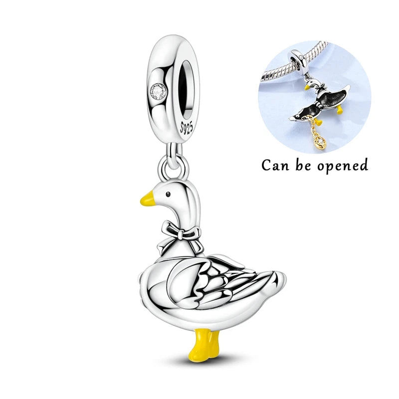 Sterling Silver Charm Bead Pendant
