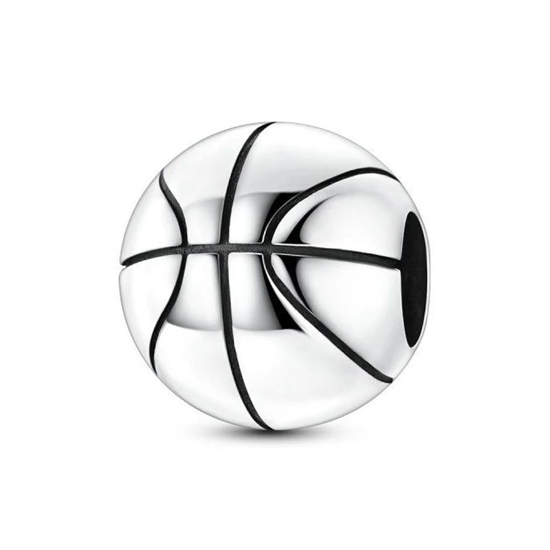 Sterling Silver Charm Soccer Football