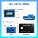 Mini Blue Keychain Camera, HD & Video Camera with Card