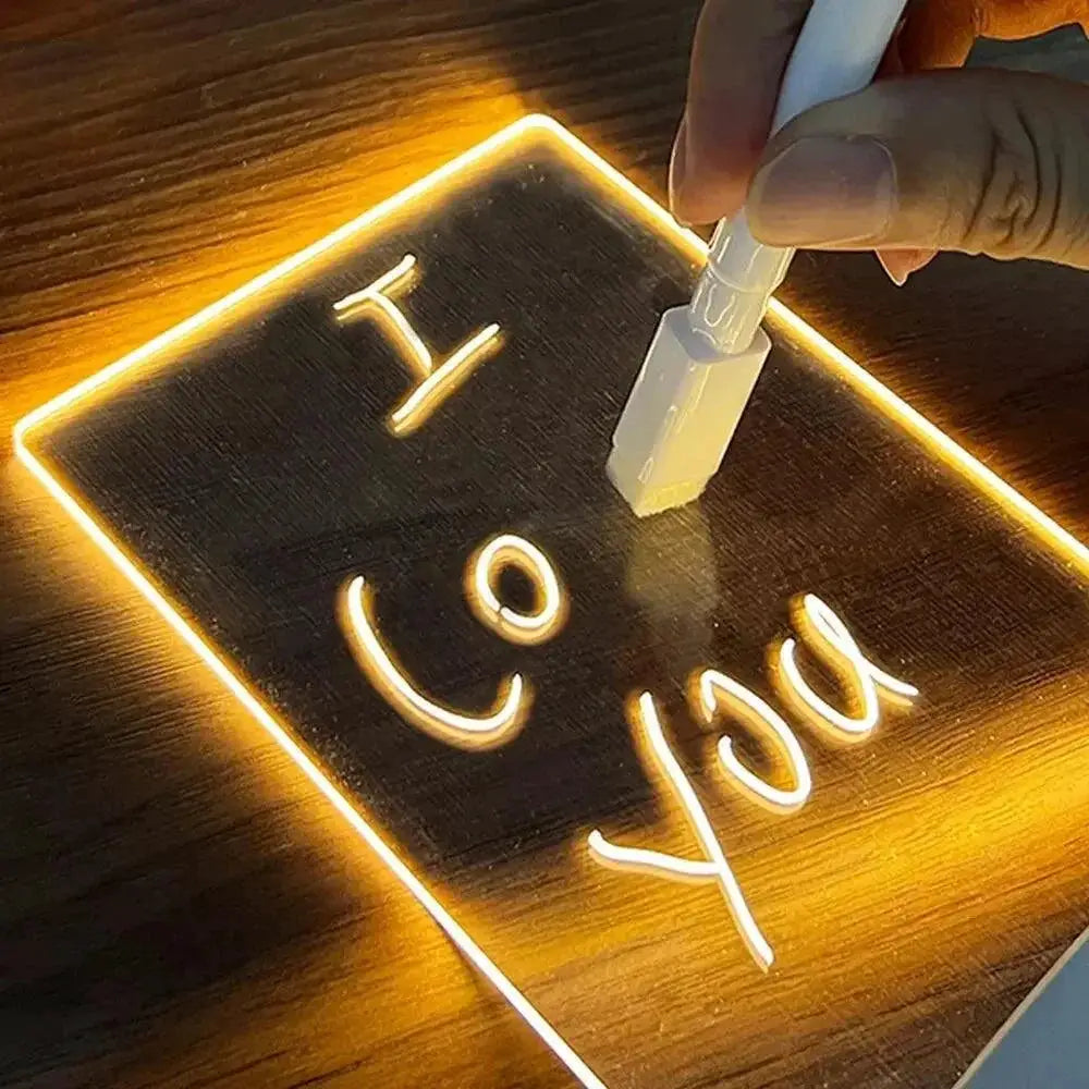 LED Note Board Creative Night Light For Messages And Decor