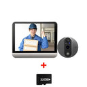 Yuezhe 3MP WiFi Peephole Doorbell Camera Night Vision Never Miss A Visitor