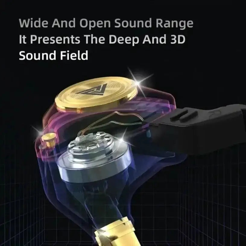 QKZ CK5 Wired Earphones In-Ear Headphones with Mic Volume Control HiFi Stereo Sound Deep Bass Tangle-Free for Phone Laptop PC