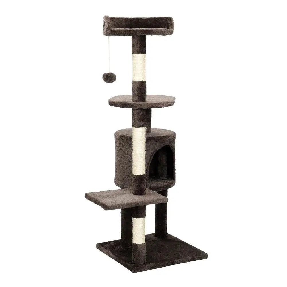 Cat Tree Multi Level Tower Condo Scratching Post Dark Brown