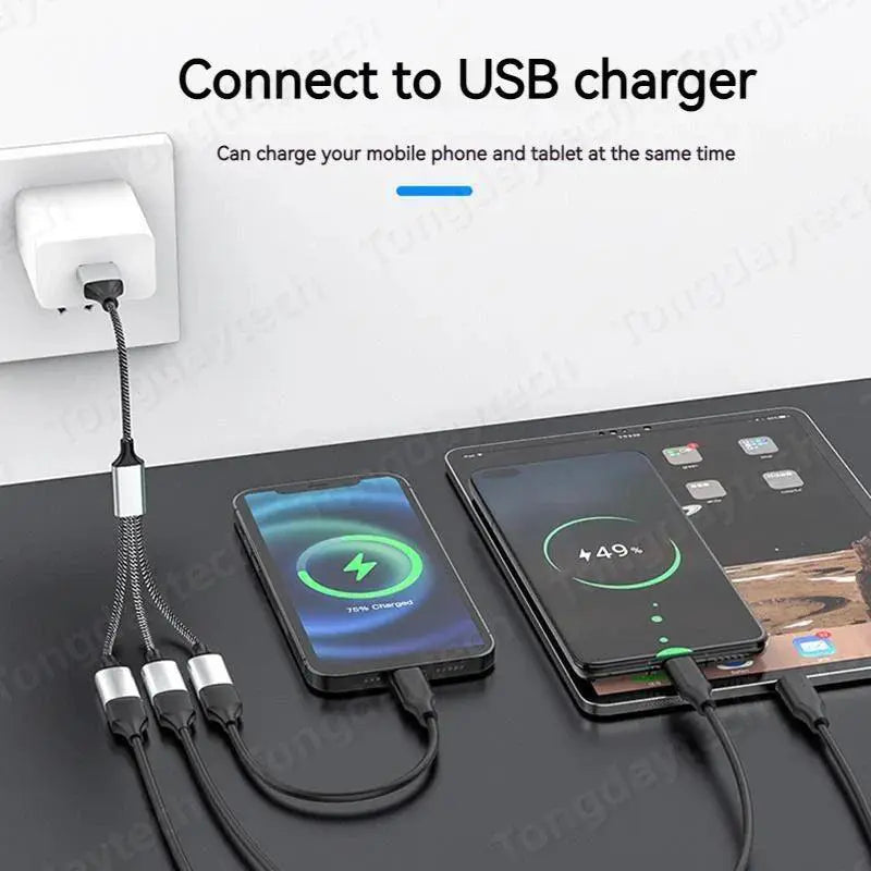 USB Type C Hub 4 Port Splitter For Fast Data Transfer