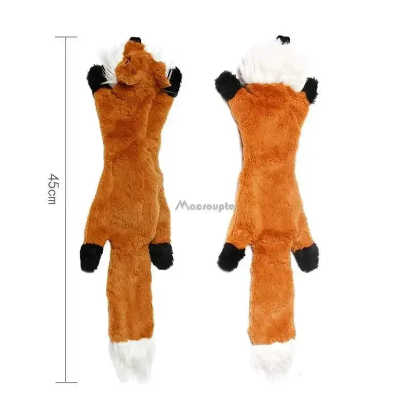 Cute Wolf Rabbit Plush Squeaky Dog Chew Toy Interactive
