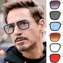Steampunk Square Metal Frame Sunglasses