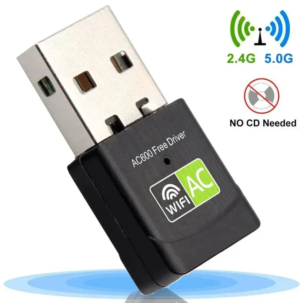 High Speed Dual Band USB WiFi Adapter PC Streaming Gaming
