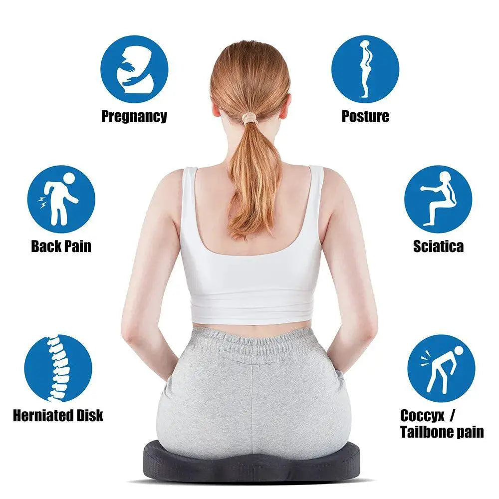 Ultimate Comfort Ergonomic Gel Memory Foam Seat Cushion