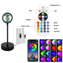 USB LED Projector Night Lights RGB Sunset Lamp With Remote