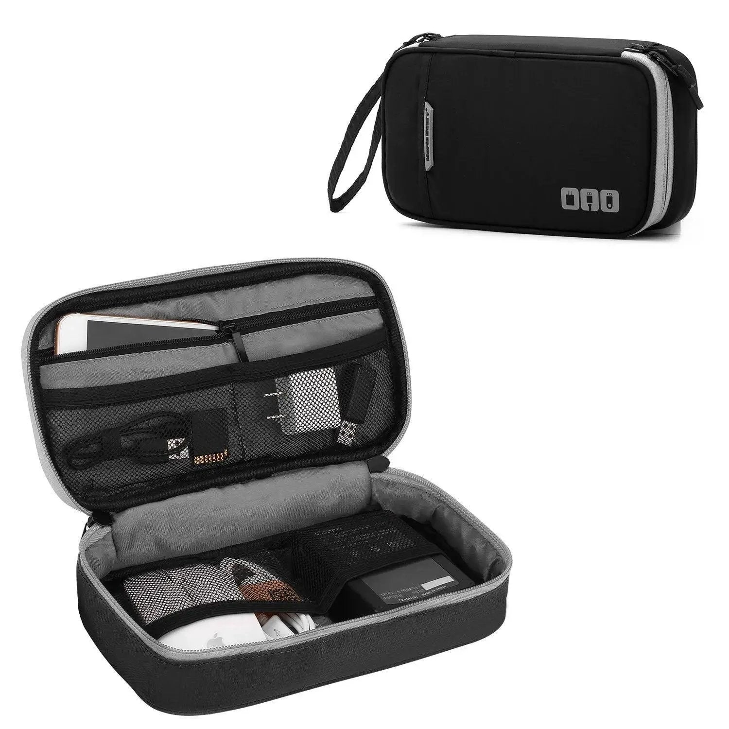 Portable Gadget Organizer And Cable Bag Waterproof Case