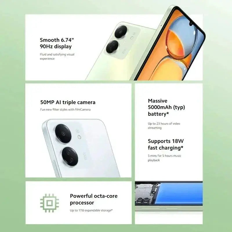 Redmi 13C Global Version 50MP Camera 5000mAh Battery 90Hz