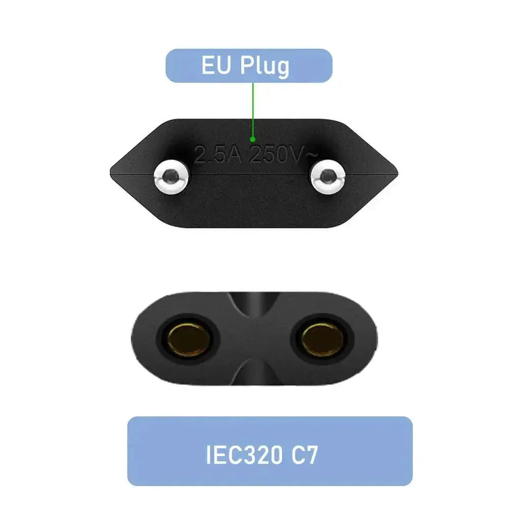European Figure 8 C7 Power Cord Premium Quality Cable