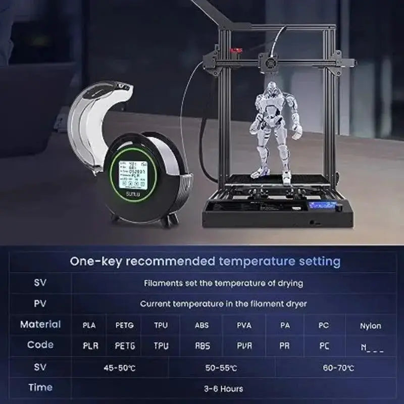 Sunlu S2 Filament Dryer With Precision Heating For 3D Prints
