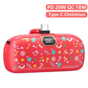 Mini 5000mAh Fast Charge Power Bank for iPhone Samsung