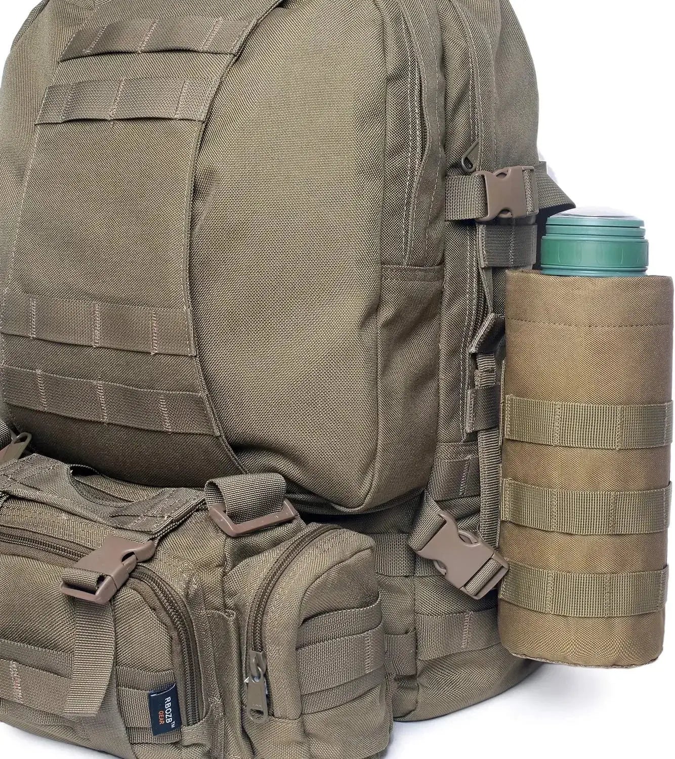 Durable Outdoor Water Bottle Holder Pouch Drawstring Closure