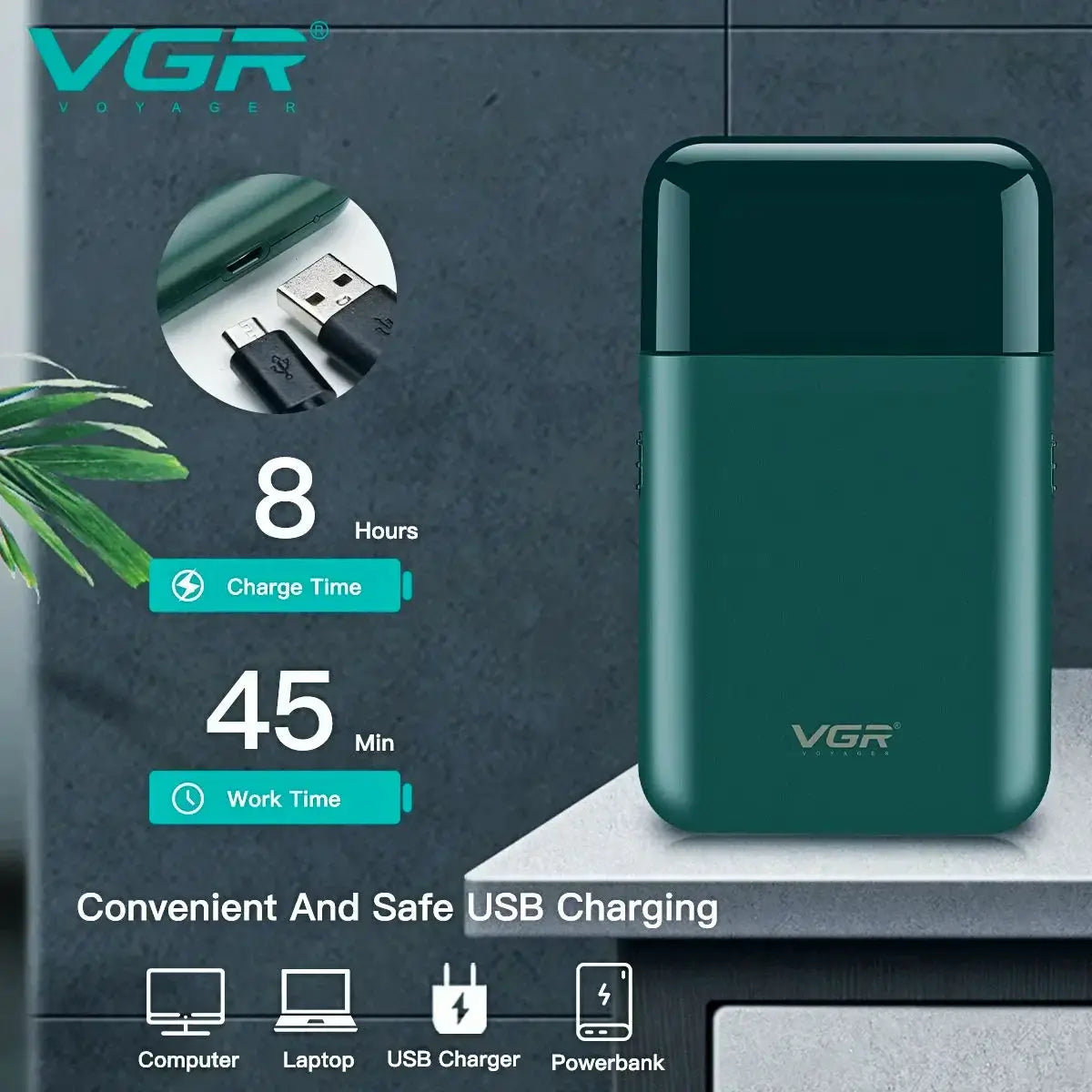 VGR Electric Shaver Professional Beard Trimmer Razor V390