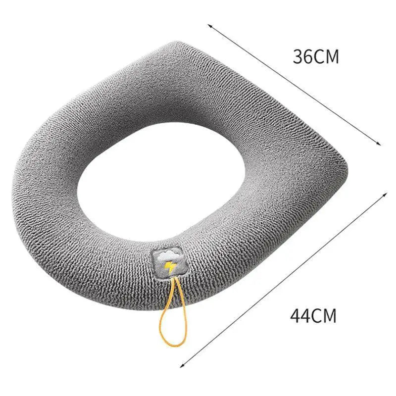 Warm And Cozy Pumpkin Toilet Seat Cover Hygienic Upgrade