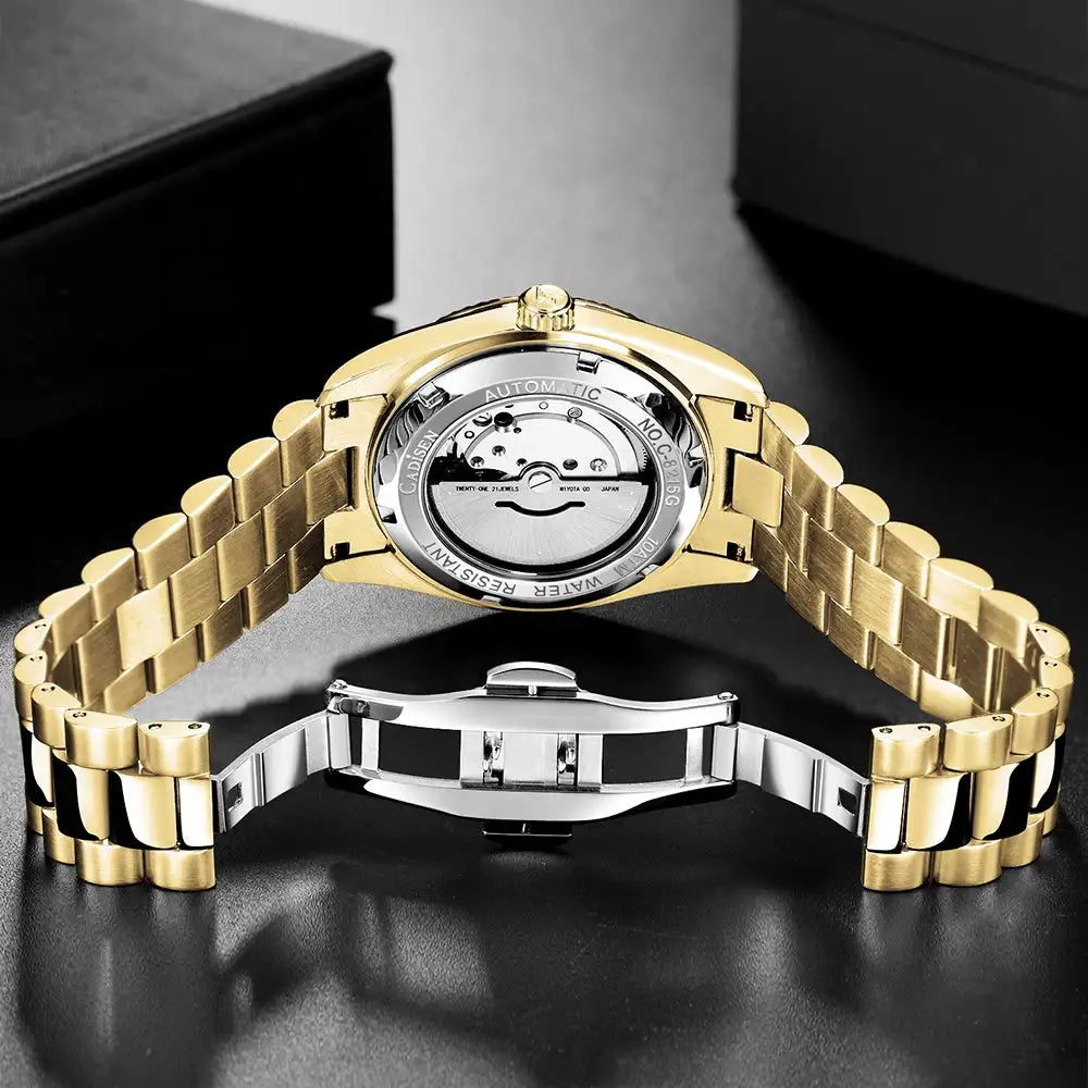 CADISEN DD40 Men Watches Luxury Automatic Mechanical Watch Men AR Sapphire Glass 10Bar Japan MIYOTA 8285 Movement Wristwatch Men