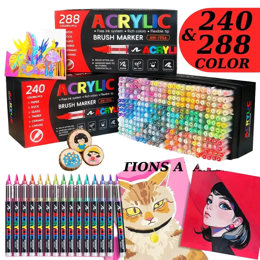 Precision Liquid Acrylic Markers — product view 1