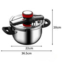 Pressure Cooker Stainless Steel Fast Cooking Easy Clean Gift