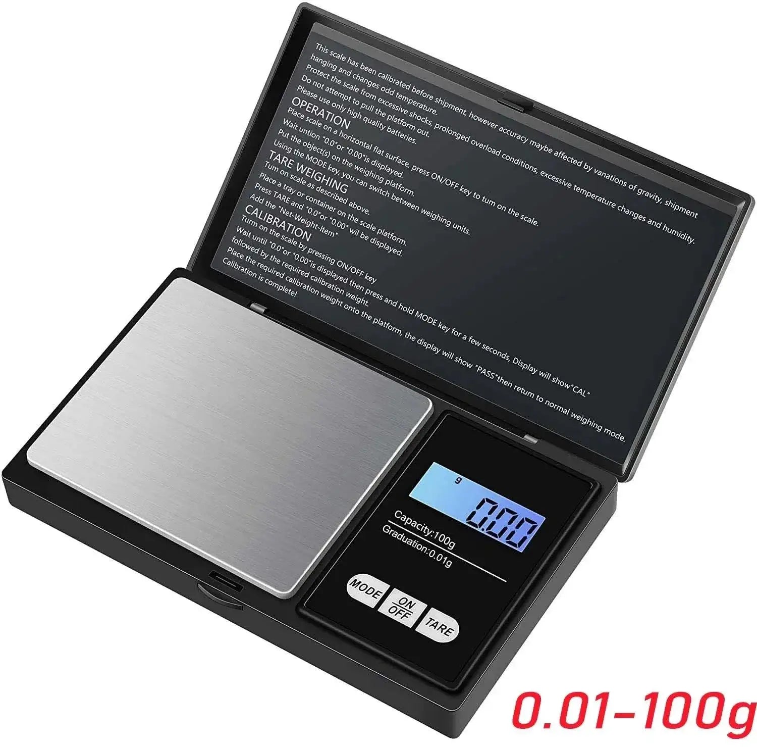 Digital Pocket Scale Stainless Steel Jewelry Balance