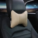 Car Neck Pillow PU Leather Headrest Both Sides 1 Pack