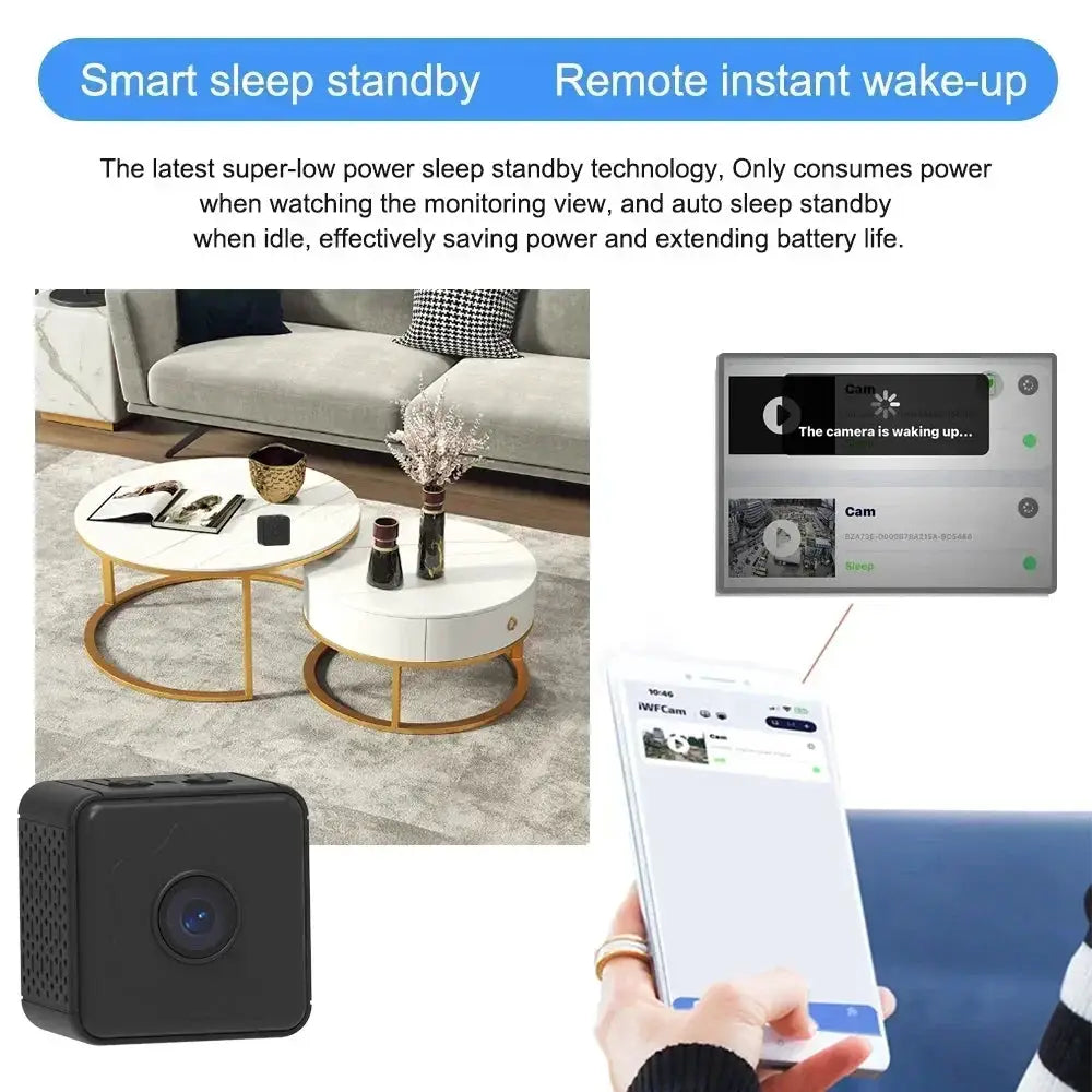 2026 NEW X9 Mini Wireless WiFi Camera, Remote Monitoring Home IP Camera with Super-Long Battery Life, No Plug Needed