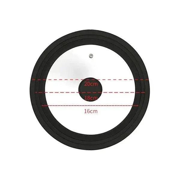 Dishwasher Safe Glass Lids for Cooks — Red 20-22-24cm