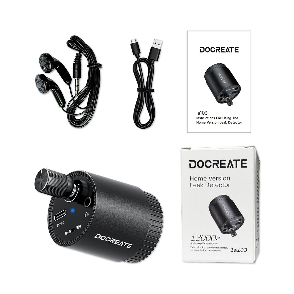 Docreate Mini Leak Detector Sound