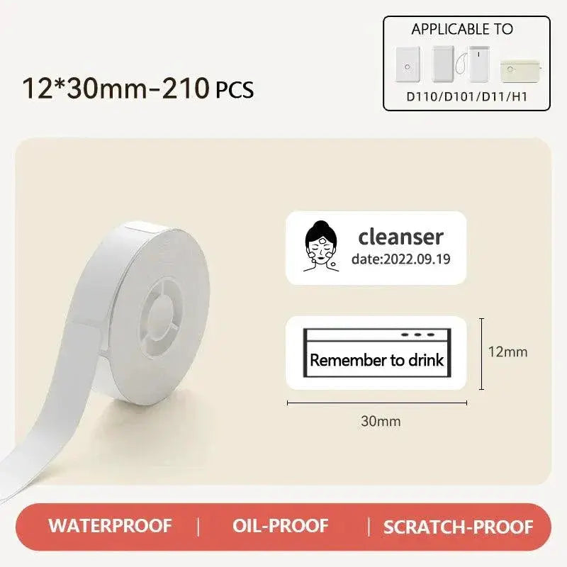 Niimbot White Sticker Paper Professional Waterproof Labels
