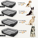 ATUBAN Large Washable Dog Bed for Sleep
