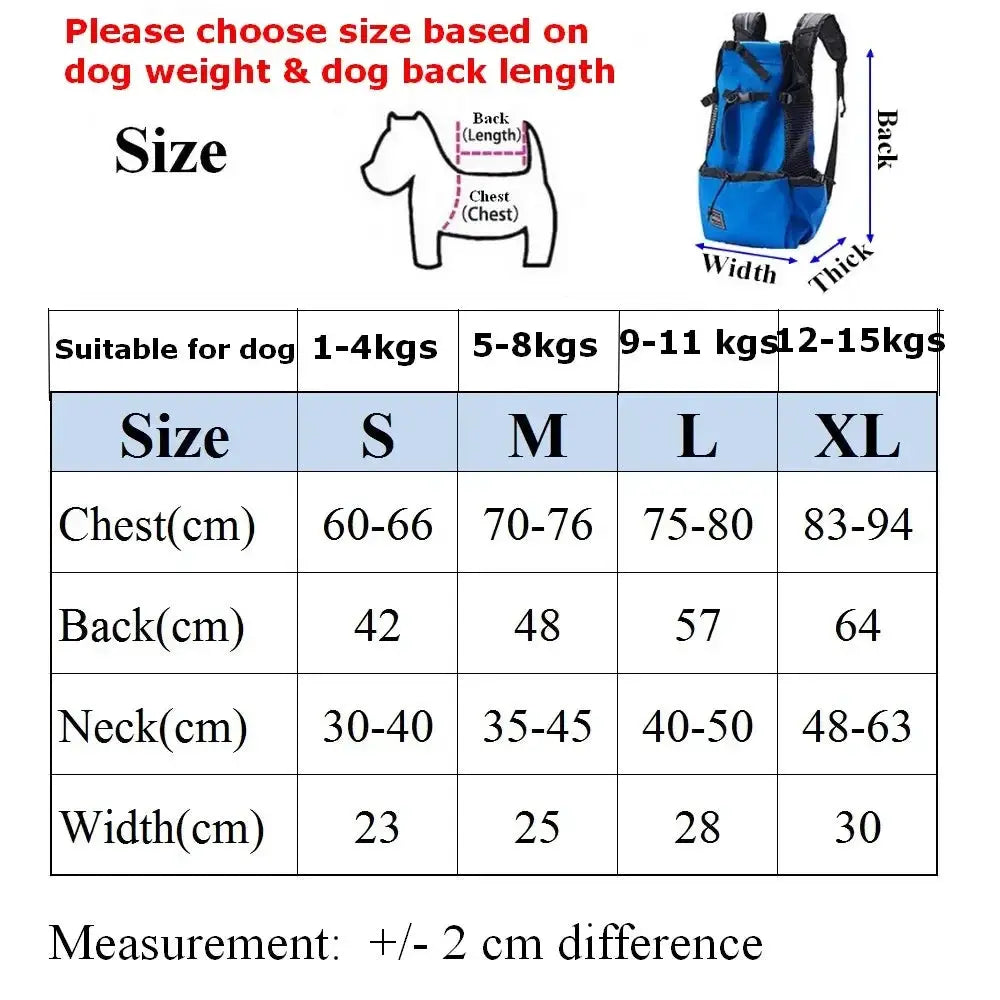 Ventilated Dog Carrier Backpack for Hiking and Cycling