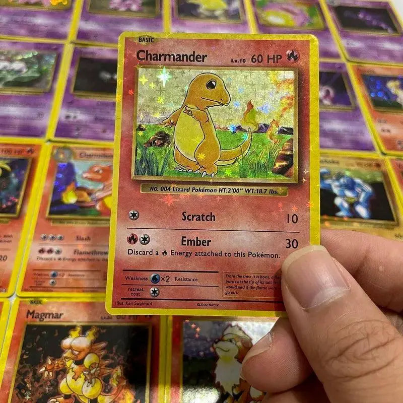 Pokemon Shining Charizard Pikachu Mewtwo Trading Card Set