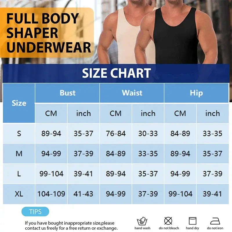 Men's Slimming Compression Bodysuit Ultimate Body Shaper