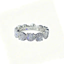 Sterling Silver Moissanite Wavy Ring