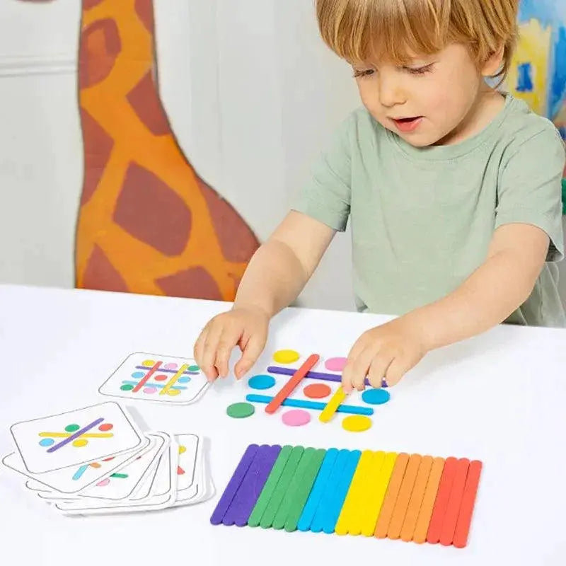 Kids Montessori Puzzle Toys Educational Double Sided Fun Set