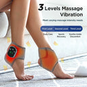 Electric Foot Ankle Massager Vibration Relaxation Warm Hot Compress Ankle Brace Joint Support Muscle Relieve Ankle Protection