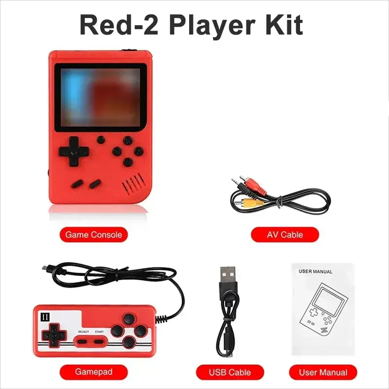 Mini Retro Handheld Console With 400 Built In FC Games