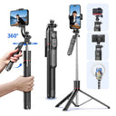 Selfie Stick Tripod - Long Reach Bluetooth Remote