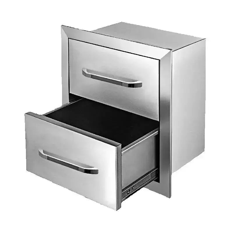SucceBuy Stainless Steel Outdoor Kitchen Drawers W/ Handle Large — product view 1