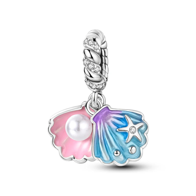 Sterling Silver Charm Summer Beach