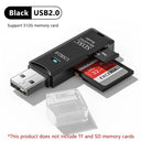 2 In 1 USB Card Reader High Speed Multi Card Adapter