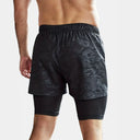 Summer New Camo Running Double Layer Shorts for Men