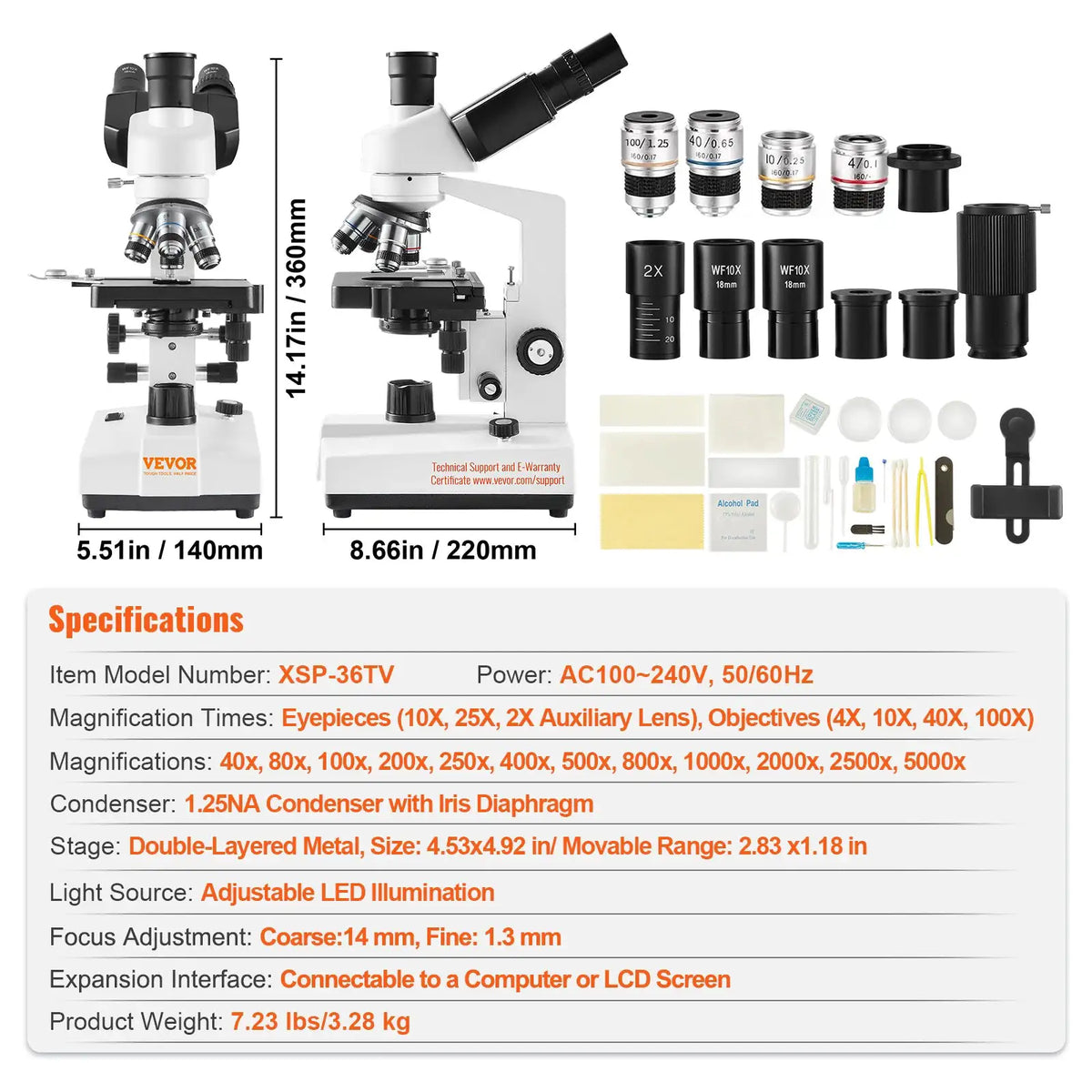 LED Illuminated Compound Microscope — product image 7