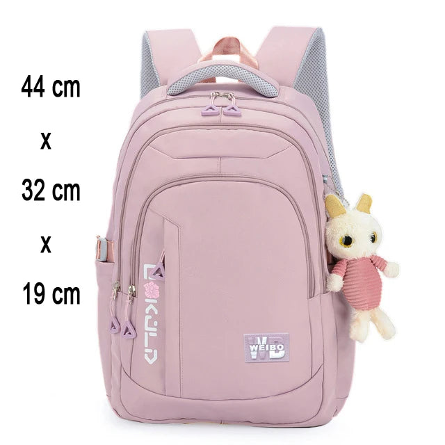 Adjustable Nylon School Carry Backpack