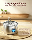 Stainless Steel Quiet Pet Fountain