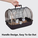 Portable Transparent Bird Transport Cage Parrot Carrier