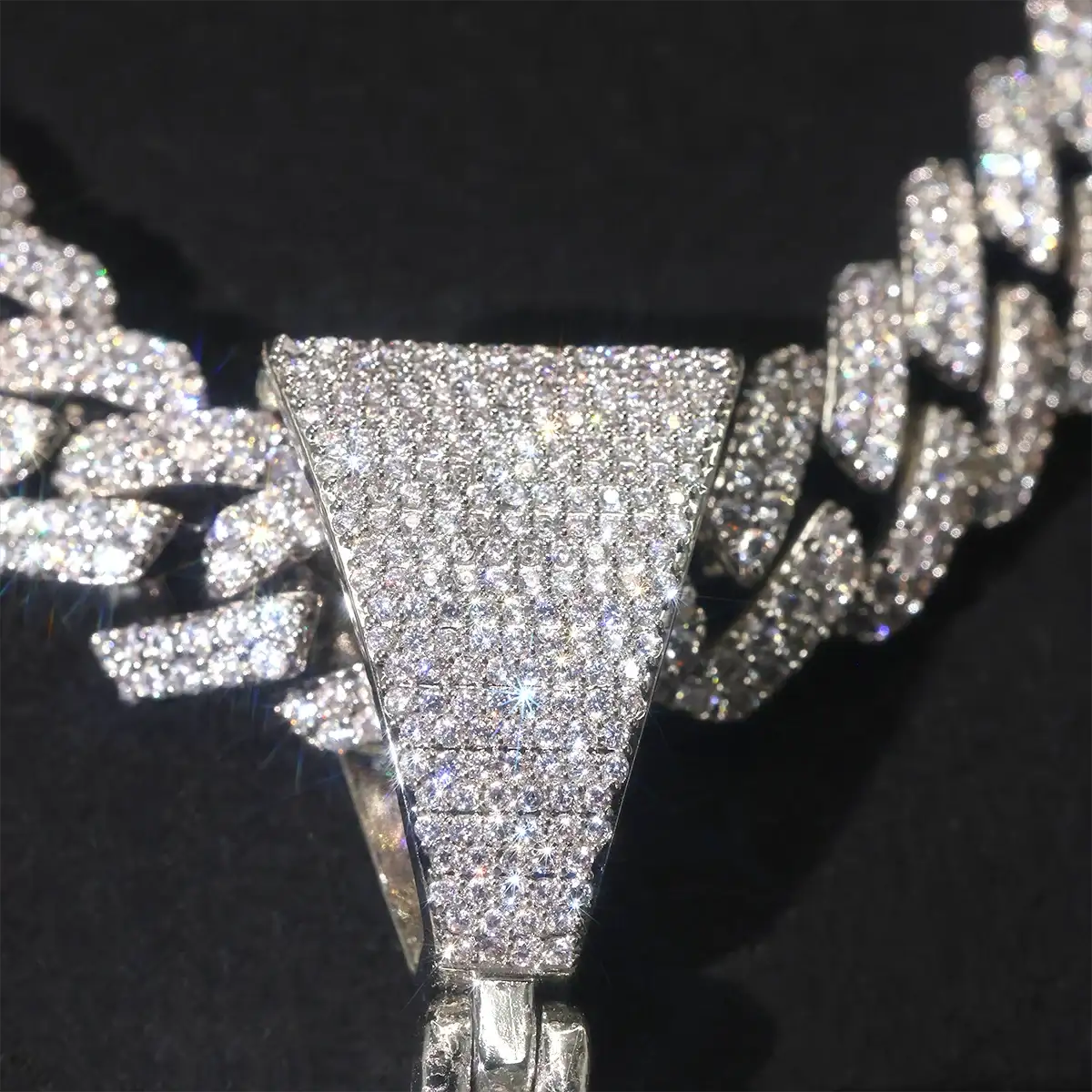 Hip Hop Pendant Necklace, Iced Out Jesus Head Design, Party — product view 2