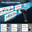 Wireless 2d Bluetooth Barcode Scanner